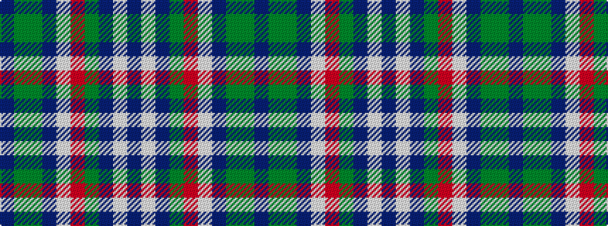 idealised woven sample of pattern BGGBWRGBWB
