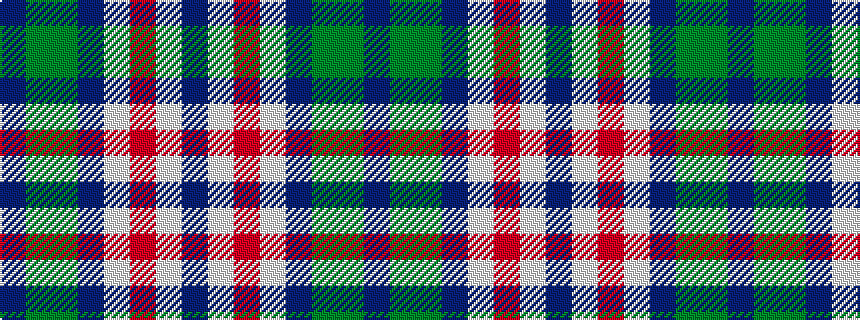 idealised woven sample of pattern BGGBWRWB