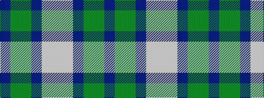 idealised woven sample of pattern BGGBWW