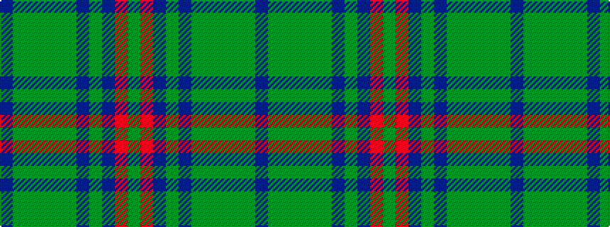 idealised woven sample of pattern BGGGGGBGBRG