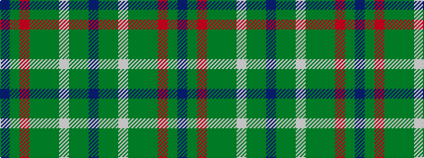 idealised woven sample of pattern BGGWGGGRGB