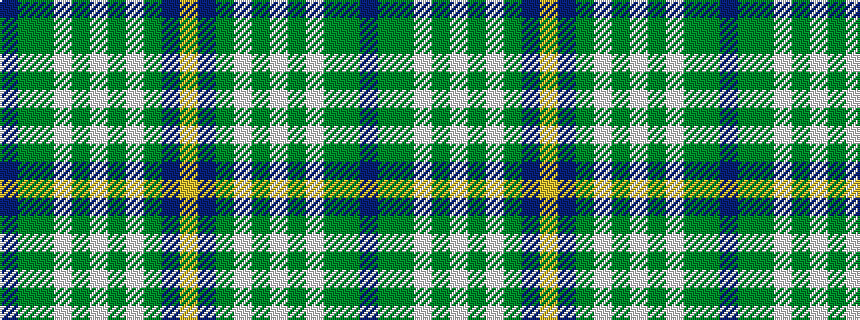 idealised woven sample of pattern BGGWGWGWGBY