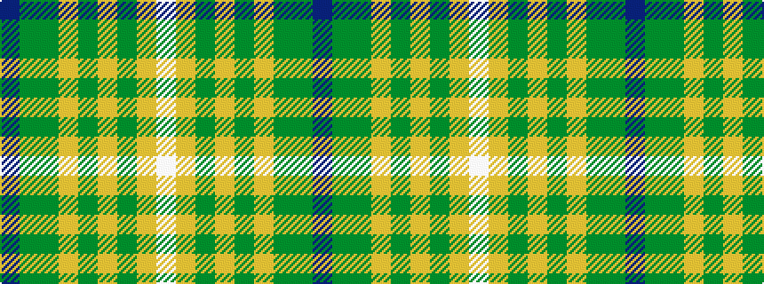 idealised woven sample of pattern BGGYGYGYW