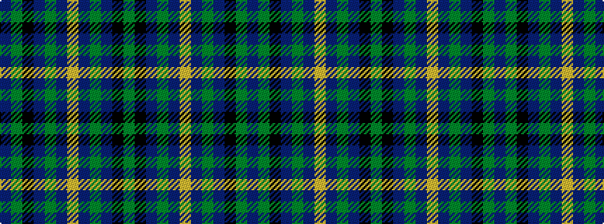 idealised woven sample of pattern BGKBGBYBGBKG