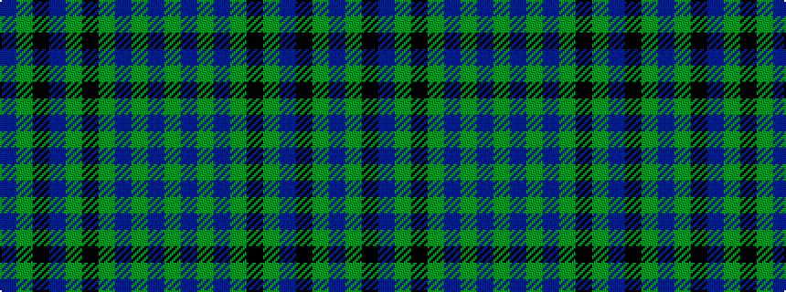 idealised woven sample of pattern BGKBGKGBGBG