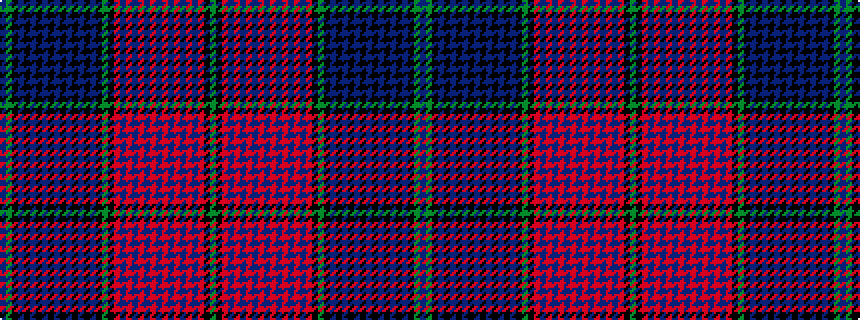 idealised woven sample of pattern BGKBKBKBKBKBKBKBKGKRBRBRBRBRBRBRBRKG