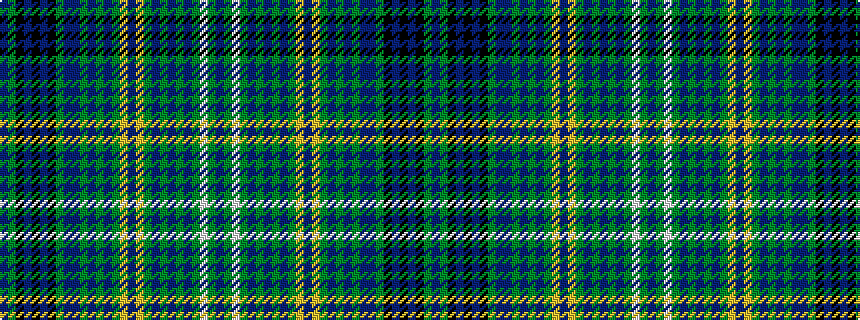 idealised woven sample of pattern BGKBKBKGBBGBGBGYBYGBGBGBGWGB