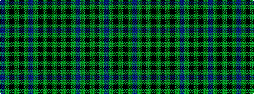 idealised woven sample of pattern BGKGKGBGKGKG