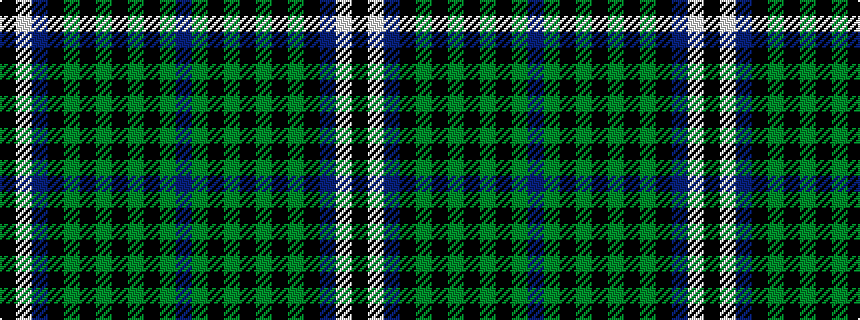 idealised woven sample of pattern BGKGKGKGKBWK