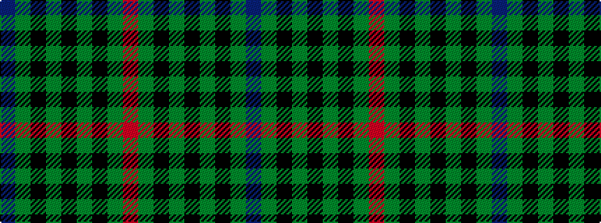 idealised woven sample of pattern BGKGKGKGR