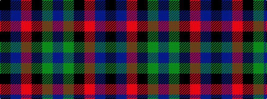 idealised woven sample of pattern BGKRBK