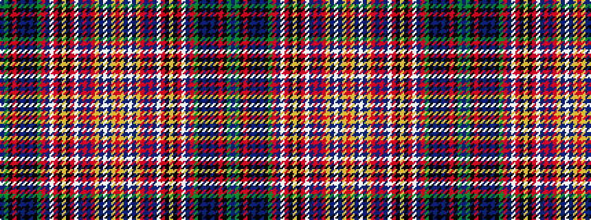 idealised woven sample of pattern BGKRKBKBKGRBWRKYKRWBRBRYBWBYR