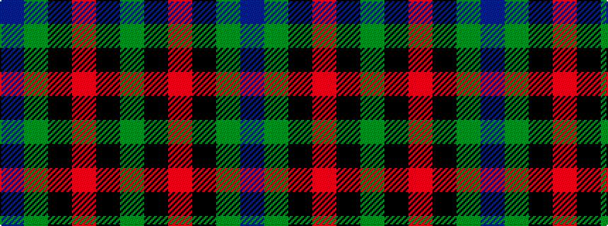idealised woven sample of pattern BGKRKG