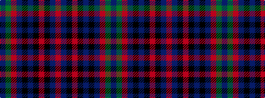 idealised woven sample of pattern BGRBKBKRKBR