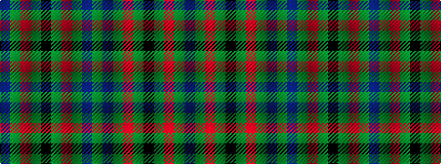 idealised woven sample of pattern BGRGKGRGBG