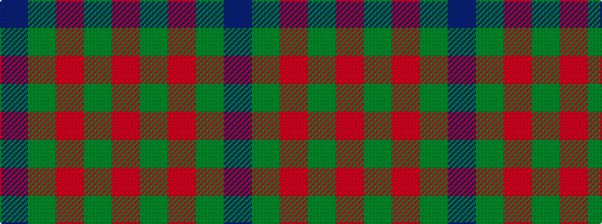 idealised woven sample of pattern BGRGR