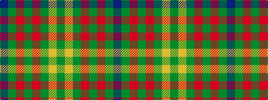 idealised woven sample of pattern BGRGRGYG