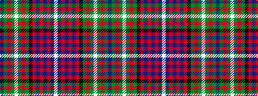 idealised woven sample of pattern BGRGWGRGKRBRBRBW