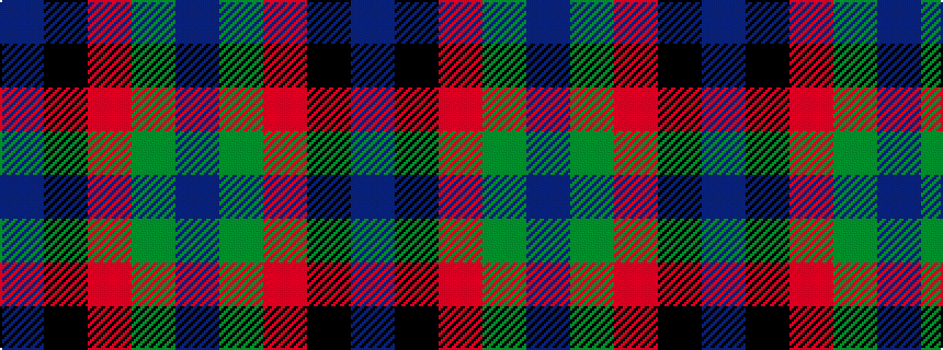 idealised woven sample of pattern BGRKB