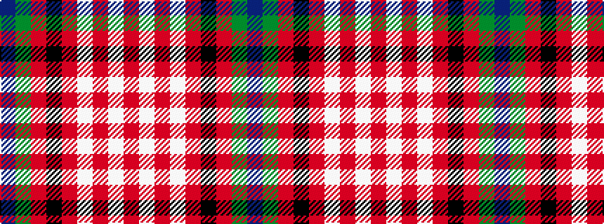 idealised woven sample of pattern BGRKRWRWR