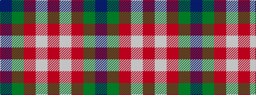 idealised woven sample of pattern BGRWR