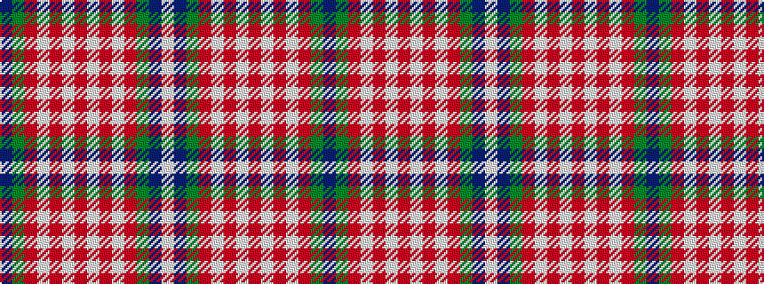 idealised woven sample of pattern BGRWRWRWRWRGBW