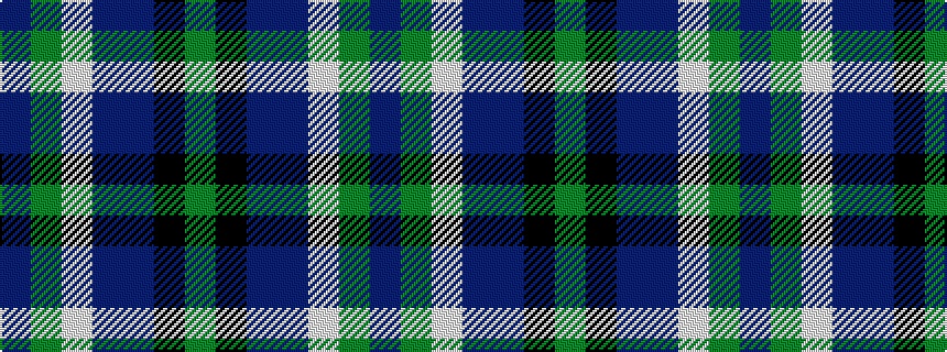 idealised woven sample of pattern BGWBBKG
