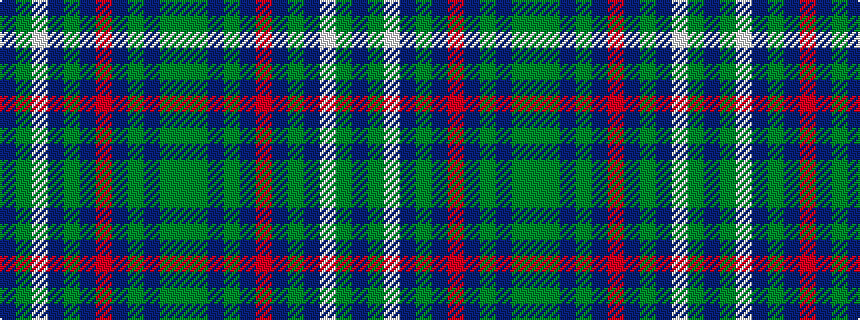 idealised woven sample of pattern BGWBGBRBGBGG
