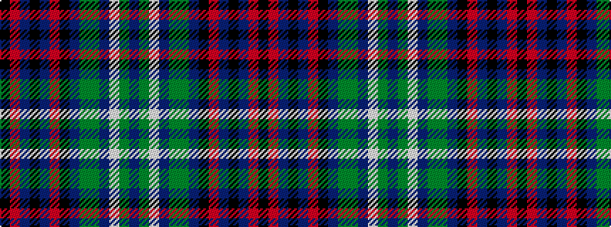 idealised woven sample of pattern BGWBGGBKRBKBRK