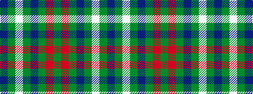 idealised woven sample of pattern BGWGBGRG