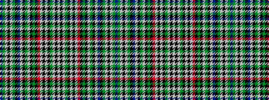 idealised woven sample of pattern BGWKWGKBWKGWKGKRWKWKGWKW