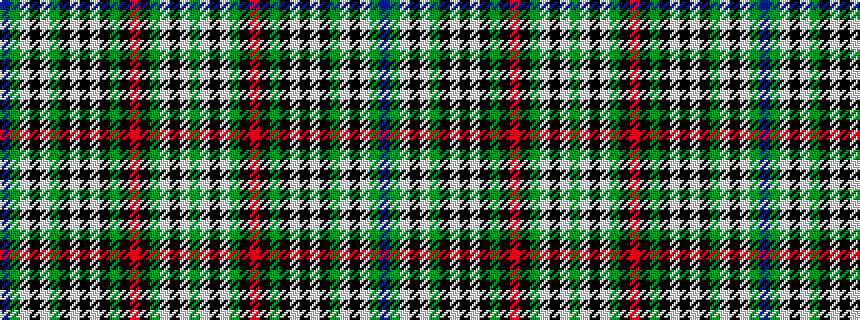 idealised woven sample of pattern BGWKWGKWKWKGKRKGWKWG