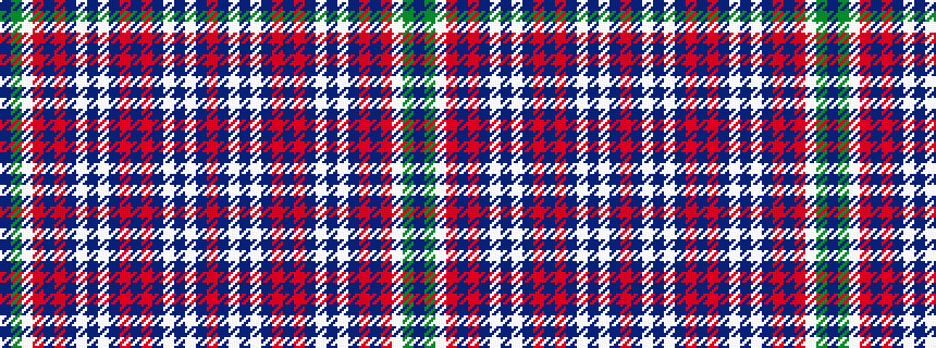 idealised woven sample of pattern BGWRBRBWBWBRBRBWBWBR
