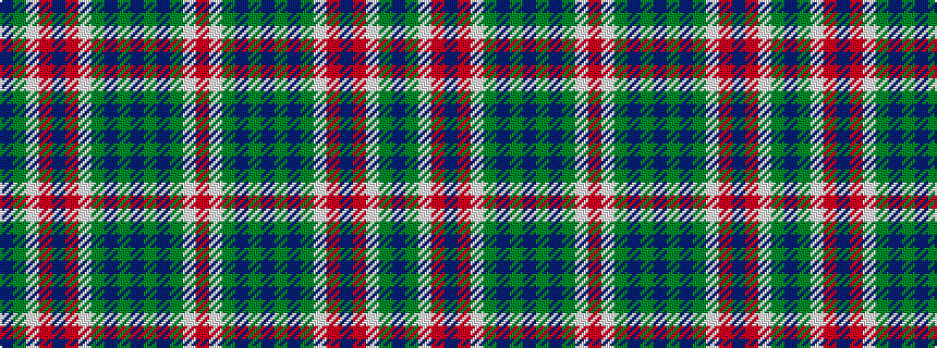idealised woven sample of pattern BGWRBRWGBGBGBGWR