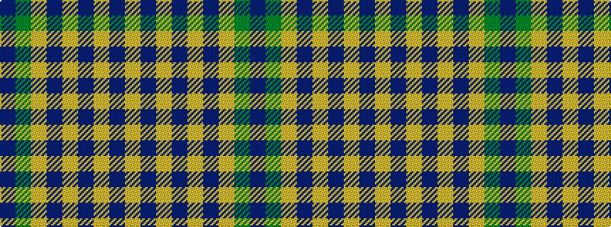 idealised woven sample of pattern BGYBYBYBY