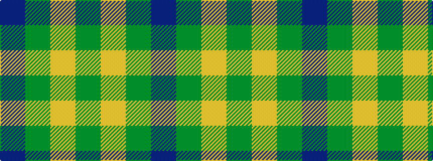 idealised woven sample of pattern BGYG
