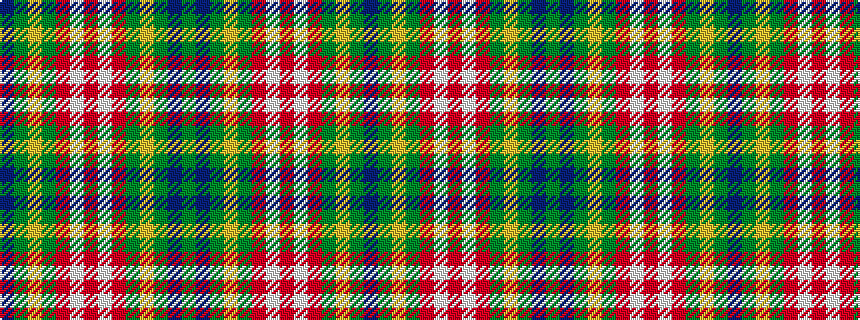 idealised woven sample of pattern BGYGRWRWRGYGBG