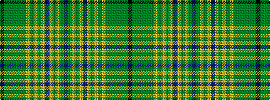 idealised woven sample of pattern BGYGYBYGYGYGGGGGGK