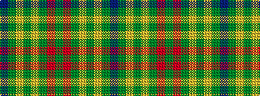 idealised woven sample of pattern BGYGYGRG