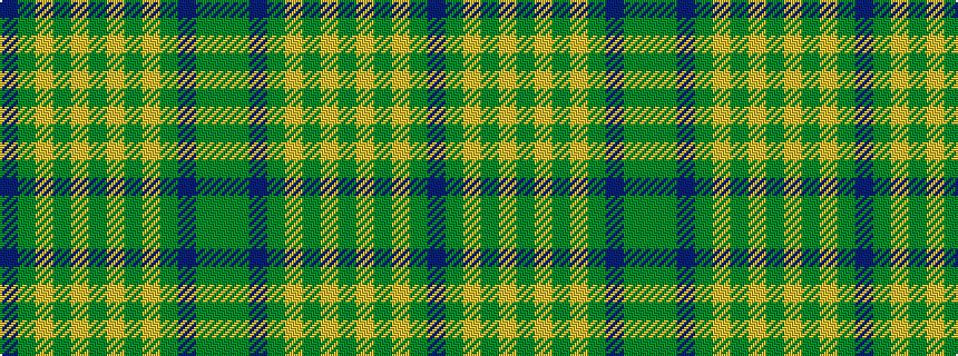 idealised woven sample of pattern BGYGYGYGYGBGG