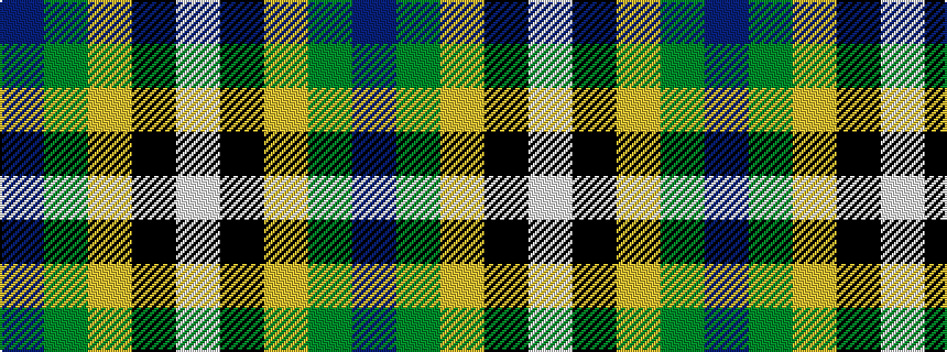 idealised woven sample of pattern BGYKW