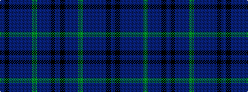 idealised woven sample of pattern BKBBBBBGBBBKB