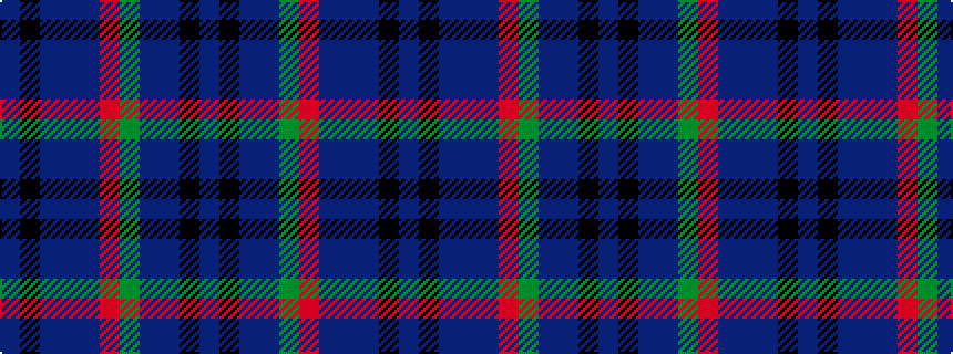 idealised woven sample of pattern BKBBBRGBBKB