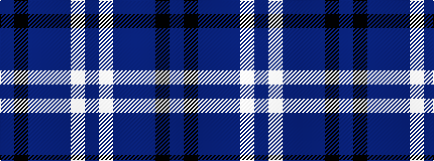 idealised woven sample of pattern BKBBBWB