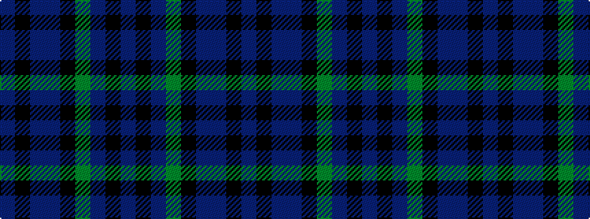 idealised woven sample of pattern BKBBKGBKB