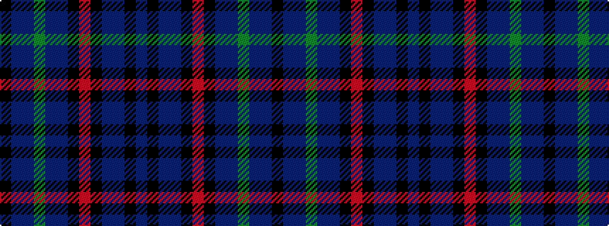 idealised woven sample of pattern BKBBKRKBBGBBK