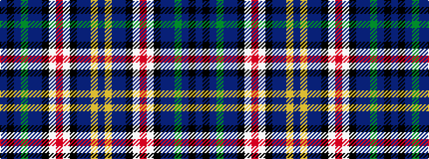 idealised woven sample of pattern BKBGBBKWRWKBBYB