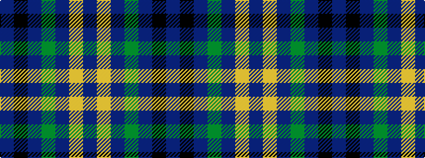 idealised woven sample of pattern BKBGBYB