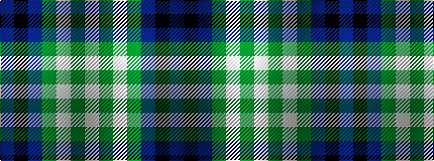idealised woven sample of pattern BKBGWGW