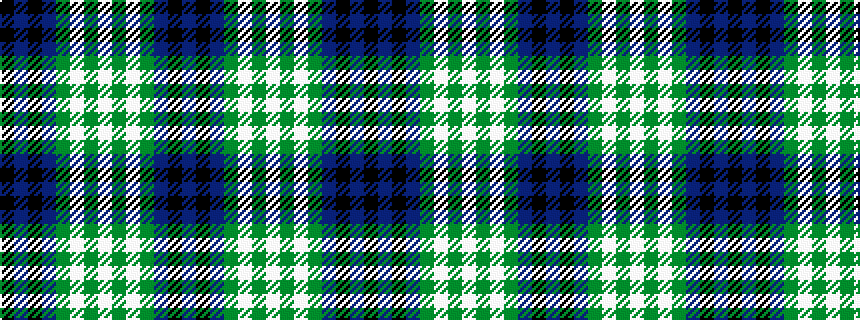 idealised woven sample of pattern BKBGWGWGWGBKBK